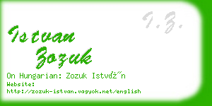 istvan zozuk business card